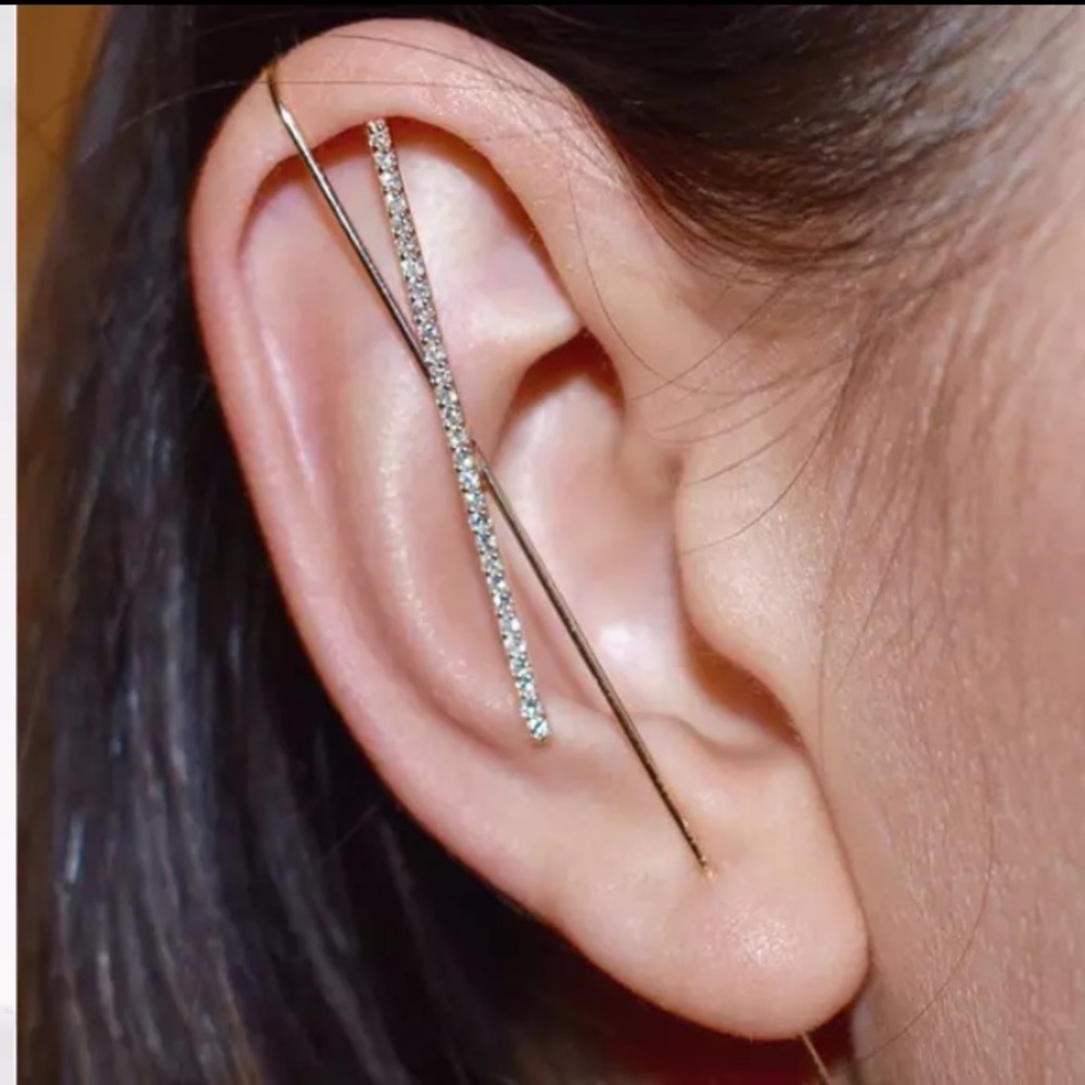 • Annabelle • Long Stud Cuff Earring - Picture 1 of 3